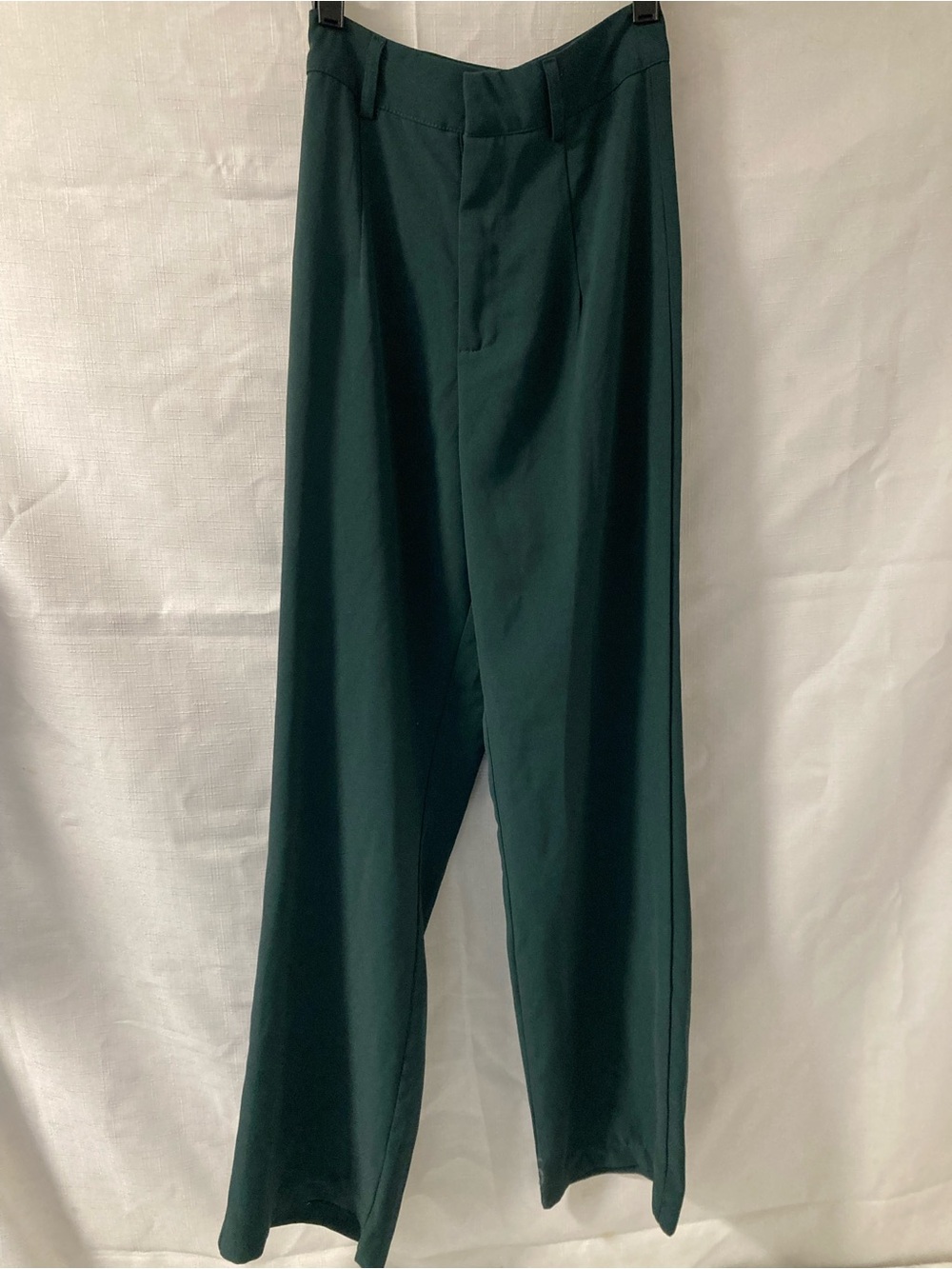 SHEIN Dark Green High Rise Wide Leg Tailored Trousers XS